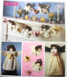 9445 MCCALLS ANGEL TREE TOP,  WALL HANGING, ORNAMENT, GARLAND PATTERN